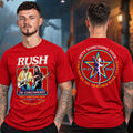Rush Merch Fifty Something Tour Cincinnati OH Event T-Shirt Rush Fan Gifts - Gearneko