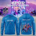 Detroit Lions Merch Kpop Demon Hunters Hoodie Detroit Lions Apparel Gift For Fans - Gearneko