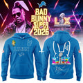 Detroit Lions Merch x Bad Bunny Super Bowl LX 2026 Hoodie Best Bad Bunny Apparel Fan Gear - Gearneko