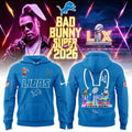 Detroit Lions Merch x Bad Bunny Super Bowl LX 2026 Hoodie Best Detroit Lions Apparel Fan Gear - Gearneko
