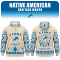 Detroit Lions Merch x Native American Heritage Month Hoodie Best Gift For One Pride - Gearneko