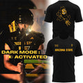 Arizona State Sun Devils Merch Dark Mode T-Shirt Blackout Football Gear - Gearneko