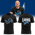 Detroit Lions Merch X Jack Campbell Our All Pro Linebacker Black T-Shirt Presents For Detroit Lions Lovers - Gearneko