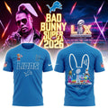 Detroit Lions Merch x Bad Bunny Super Bowl LX 2026 Shirt Detroit Lions Gear Fans Gifts - Gearneko