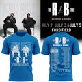 Detroit Lions X The R B Tour 2026 T-Shirt Detroit Lions Clothing Music Lover Gifts - Gearneko