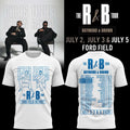 Detroit Lions Merch X The R B Tour 2026 T-Shirt Best Gifts For Usher Raymond Lovers - Gearneko