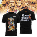 Flow Merch Naruto The Rock World Tour 2026 T-Shirt Best Presents For Flow Fans - Gearneko