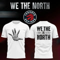 Toronto Raptors Merch We The North Hand Graphic T-Shirt Basketball Lover Gift Ideas - Gearneko