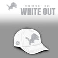 Detroit Lions 2026 White Out Hat Detroit Lions Baseball Cap Football Fan Gear - Gearneko