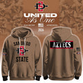 San Diego State Aztecs X 2026 Military Appreciation Hoodie San Diego State Aztecs Merch - Gearneko