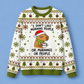Capybara Coffee I Don't Like Morning People Ugly Christmas Sweater Funny Xmas Clothing Best Gift - Gearneko