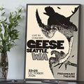 Geese Band Seattle WA Event Home Decor Poster Geese Merch Best Gifts For Fans - Gearneko