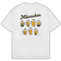 Milwaukee Beer Mugs Baseball T-Shirt Milwaukee Brewers Pitching Staff Graphic Tee - Gearneko
