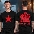 Kanye West Merch Ye Live At Gelora Bung Karno T-Shirt Kanye West Concert Apparel - Gearneko