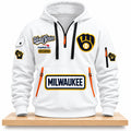 Milwaukee Brewers Merch 2026 World Series Champions Half Zip Hoodie Milwaukee Brewers Gear Gift - Gearneko