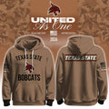 Texas State Bobcats X 2026 Military Appreciation Hoodie Texas State Bobcats Apparel Fan Gear - Gearneko