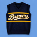 Milwaukee Brewers 2026 V-Neck Vest Sweater Milwaukee Brewers Apparel Gift For Fans - Gearneko
