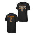 New York Knicks Merch 2026 NBA Champions Trophy Roster T-Shirt Presents For Fans - Gearneko