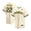 Christian Yelich Milwaukee Brewers Merch 2026 World Series Jersey Baseball Lovers Gift - Gearneko