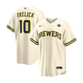 Sal Frelick Milwaukee Brewers Merch 2026 World Series Jersey Milwaukee Brewers Gear - Gearneko