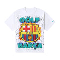 FC Barcelona x Golf Wang Merch White T-Shirt FC Barcelona Clothing Presents For Fans - Gearneko