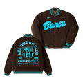 FC Barcelona x Golf Wang Merch Fcb Letterman Jacket FC Barcelona Clothing - Gearneko