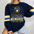 Milwaukee Brewers Merch World Series Champions 2026 Sweatshirt Best Gifts For Baseball Lover - Gearneko