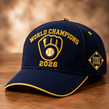 Milwaukee Brewers Merch World Series Champions 2026 First Ever Hat Brewers Championship Baseball Cap - Gearneko