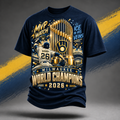 Milwaukee Brewers Merch 2026 World Series Champions T-Shirt Baseball Lover Gifts - Gearneko