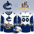 Custom Vancouver Canucks Mickey Friends Night Jersey Vancouver Canucks Merch Fan Gear - Gearneko