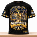 Milwaukee Brewers 2026 World Series Champions City Skyline T-Shirt Milwaukee Brewers Clothing - Gearneko