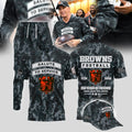 Cleveland Browns Merch Salute To Service Camo Football T-Shirt Cleveland Browns Gear - Gearneko