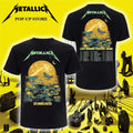 Metallica Merch Life Burns Faster Sphere Las Vegas Concert Shirt Metallica Concert Apparel - Gearneko