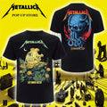 Metallica Merch Life Burns Faster Sphere Las Vegas Concert Shirt Metallica Lover Presents - Gearneko