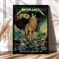 Metallica Merch Life Burns Faster Sphere Las Vegas Concert Poster Best Metallica Concert Poster - Gearneko