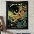 Metallica Merch Life Burns Faster Sphere Las Vegas Concert Poster Metallica Event Poster Fans Gift - Gearneko