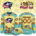 Custom Columbus Blue Jackets Merch Scooby Doo Night Jersey Columbus Blue Jackets Apparel - Gearneko