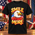 American Eagle Smile More T-Shirt Patriotic Apparel Best Gifts For Husband - Gearneko