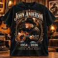 RIP John Anderson Merch 1954 2026 Tribute T-Shirt John Anderson Tribute Apparel - Gearneko