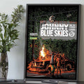 Johnny Blue Skies And The Dark Clouds Atlanta GA Event Poster Johnny Blue Skies Merch Music Lovers Gifts - Gearneko