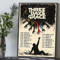 Three Day Grace US Tour 2026 Tour Dates Home Decor Poster Canvas - Gearneko