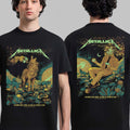 Metallica Life Burns Faster Sphere Las Vegas Week 4 Night 1 And 2 2026 Combined Venue Poster October 22 24 2026 Two Sided T Shirt - Gearneko