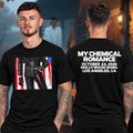 My Chemical Romance Los Angeles CA Exclusive Event Tee At Hollywood Bowl In Los Angeles CA On October 24 2026 Two Sided Unisex T Shirt - Gearneko