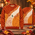 Blowing Autumn Leaves Ugly Sweater Autumn Apparel Fall Clothing - Gearneko