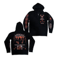 Whitechapel Merch Inverted Cross Zip-Up Hoodie Whitechapel Apparel Gifts For Metal Fans - Gearneko