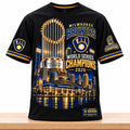 Milwaukee Brewers Merch 2026 World Series Champions Trophy Stadium Shirt Milwaukee Brewers Clothing - Gearneko