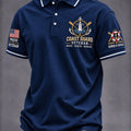 US Navy 250Th Anniversary Coast Guard Ready Rescue Resolve Polo Shirt US Navy Clothing - Gearneko