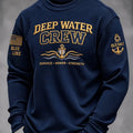 US Navy 250Th Anniversary Deep Water Crew Long Sleeve Shirt US Navy Apparel - Gearneko