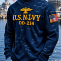 US Navy 250Th Anniversary Eagle Dd214 America Long Sleeve Shirt US Navy Apparel - Gearneko