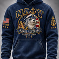 US Navy 250Th Anniversary Otter Steadfast And True US Hoodie Navy Clothing Patriotic Apparel - Gearneko